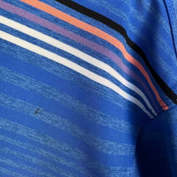 Nike Golf Dri Fit Men’s Polo Short Sleeve Collared Striped Athletic Shirt size L - Picture 7 of 10